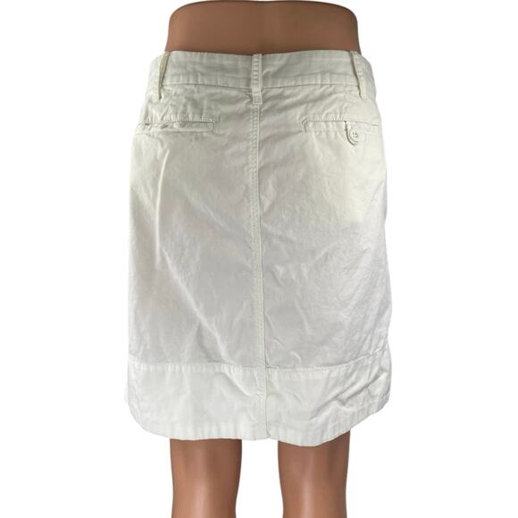 G1 Goods Paper Twill Women's White High Waist Straight Pencil Denim Jean Skirt 2 - Picture 3 of 5